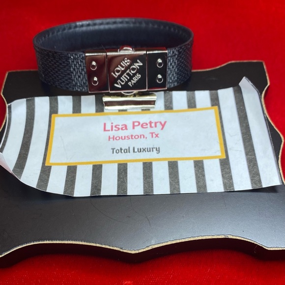 Louis Vuitton Other - Check It Reversible Bracelet-Damier Graphite/Black